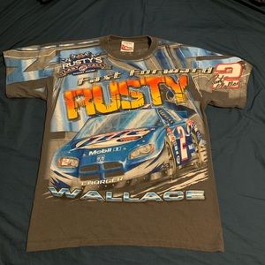 Rusty Wallace NASCAR Allover Print T Shirt